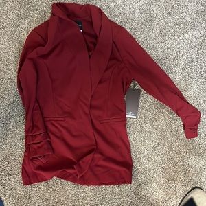 NWT dark red blazer